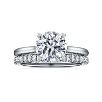 Gabriel & Co 8 Engagement Ring 14K White Gold Classic ER16512R8W44JJ