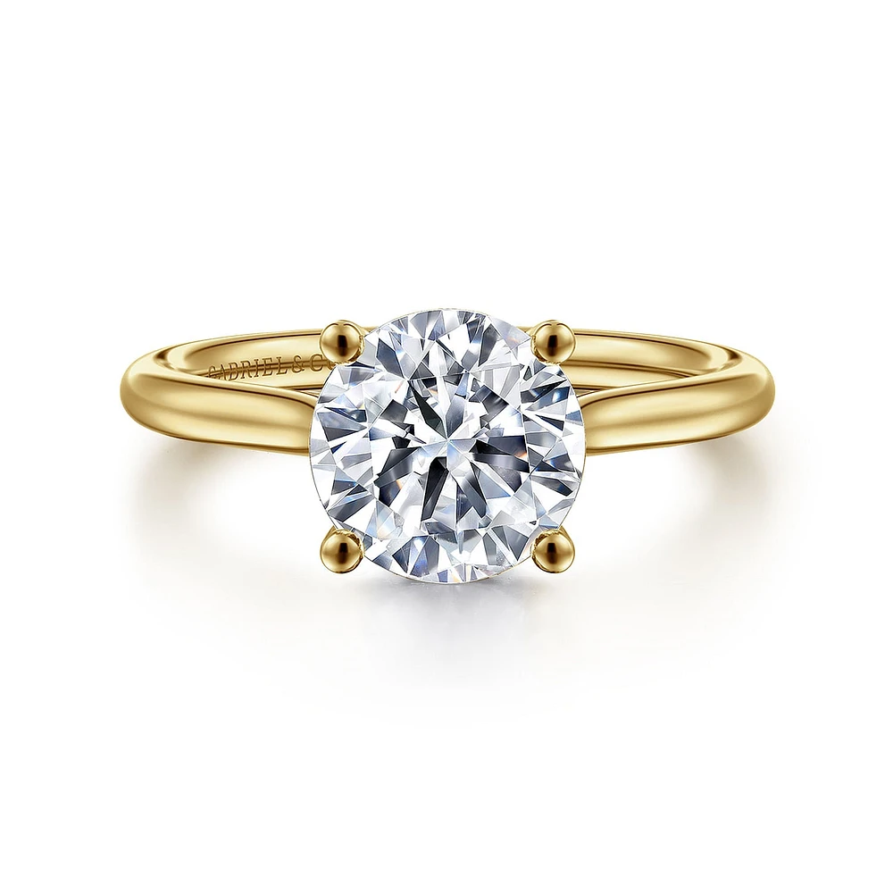 Gabriel & Co 8 Engagement Ring 14K Yellow Gold Classic ER16512R8Y44JJ