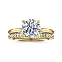Gabriel & Co 8 Engagement Ring 14K Yellow Gold Classic ER16512R8Y44JJ