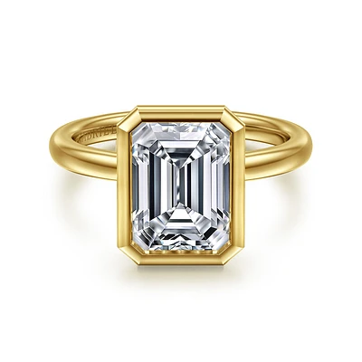 Gabriel & Co 9.5X7 Engagement Ring 14K Yellow Gold Contemporary ER16526E12Y4JJJ