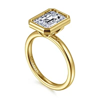 Gabriel & Co 9.5X7 Engagement Ring 14K Yellow Gold Contemporary ER16526E12Y4JJJ