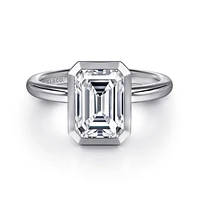 Gabriel & Co 8.5X6 Engagement Ring 14K White Gold Contemporary ER16526E8W4JJJ