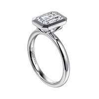 Gabriel & Co 8.5X6 Engagement Ring 14K White Gold Contemporary ER16526E8W4JJJ