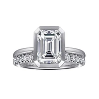 Gabriel & Co 8.5X6 Engagement Ring 14K White Gold Contemporary ER16526E8W4JJJ