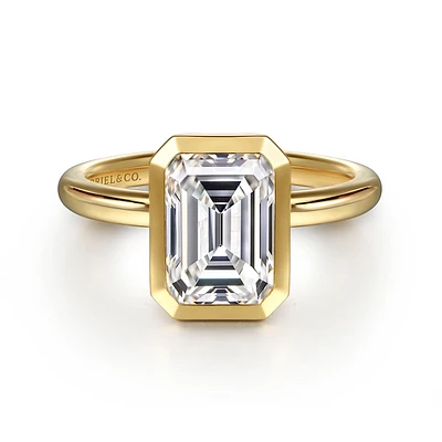 Gabriel & Co 8.5X6 Engagement Ring 14K Yellow Gold Contemporary ER16526E8Y4JJJ
