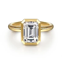 Gabriel & Co 8.5X6 Engagement Ring 14K Yellow Gold Contemporary ER16526E8Y4JJJ