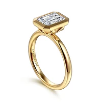 Gabriel & Co 8.5X6 Engagement Ring 14K Yellow Gold Contemporary ER16526E8Y4JJJ