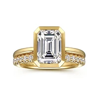 Gabriel & Co 8.5X6 Engagement Ring 14K Yellow Gold Contemporary ER16526E8Y4JJJ