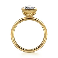 Gabriel & Co 10.5X7 Engagement Ring 14K Yellow Gold Contemporary ER16526O8Y4JJJ
