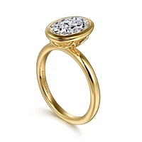 Gabriel & Co 10.5X7 Engagement Ring 14K Yellow Gold Contemporary ER16526O8Y4JJJ