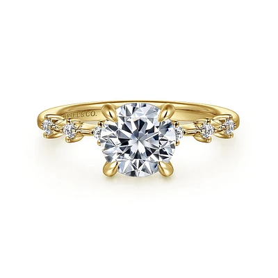Gabriel & Co 7.4 Engagement Ring 14K Yellow Gold Starlight ER16530R6Y44JJ