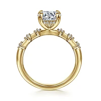 Gabriel & Co 7.4 Engagement Ring 14K Yellow Gold Starlight ER16530R6Y44JJ