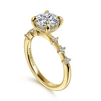 Gabriel & Co 7.4 Engagement Ring 14K Yellow Gold Starlight ER16530R6Y44JJ