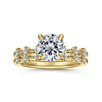 Gabriel & Co 7.4 Engagement Ring 14K Yellow Gold Starlight ER16530R6Y44JJ