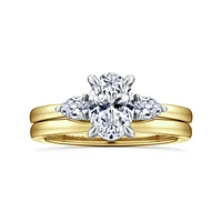 Gabriel & Co 8X5.5 Engagement Ring 14K Gold Contemporary ER16551O4M44JJ