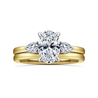 Gabriel & Co 9X6 Engagement Ring 14K Gold Contemporary ER16551O6M44JJ