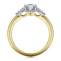 Gabriel & Co 8.5X5.5 Engagement Ring 14K Gold Contemporary ER16551P4M44JJ