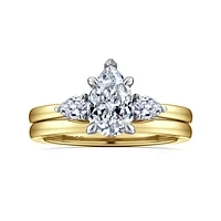 Gabriel & Co 8.5X5.5 Engagement Ring 14K Gold Contemporary ER16551P4M44JJ