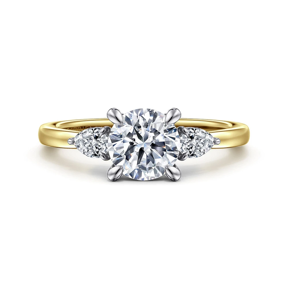 Gabriel & Co 6.5 Engagement Ring 14K Gold Contemporary ER16551R4M44JJ