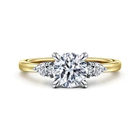 Gabriel & Co 6.5 Engagement Ring 14K Gold Contemporary ER16551R4M44JJ