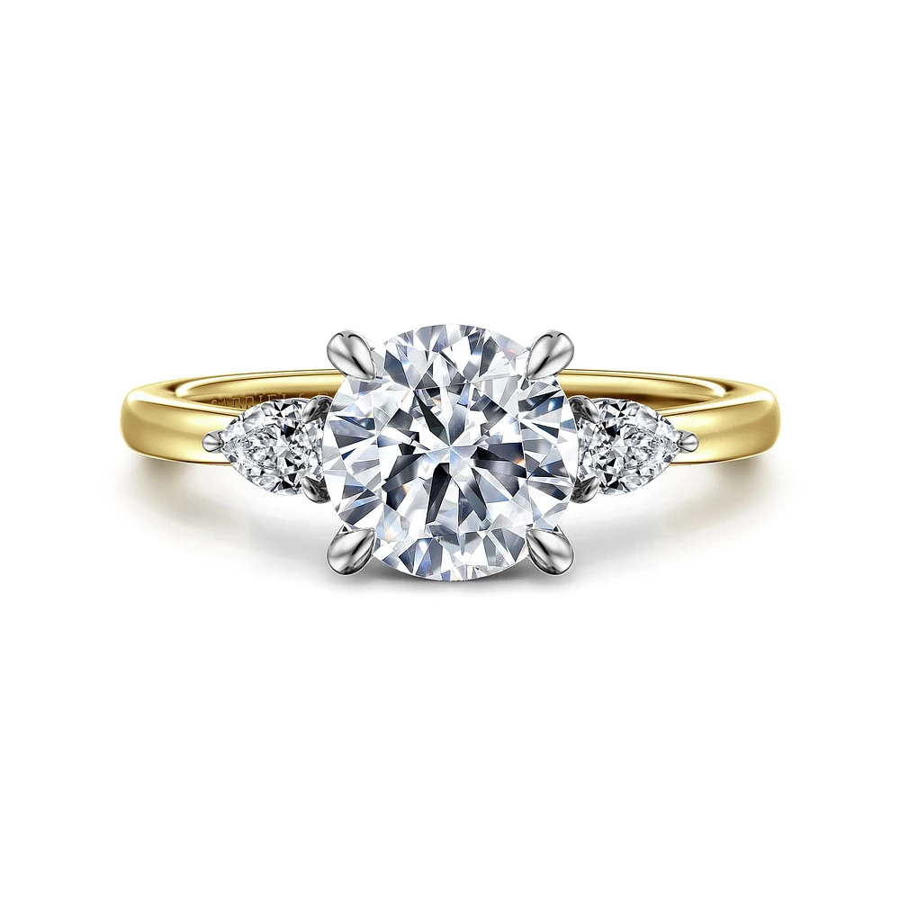 Gabriel & Co 7.4 Engagement Ring 14K Gold Contemporary ER16551R6M44JJ