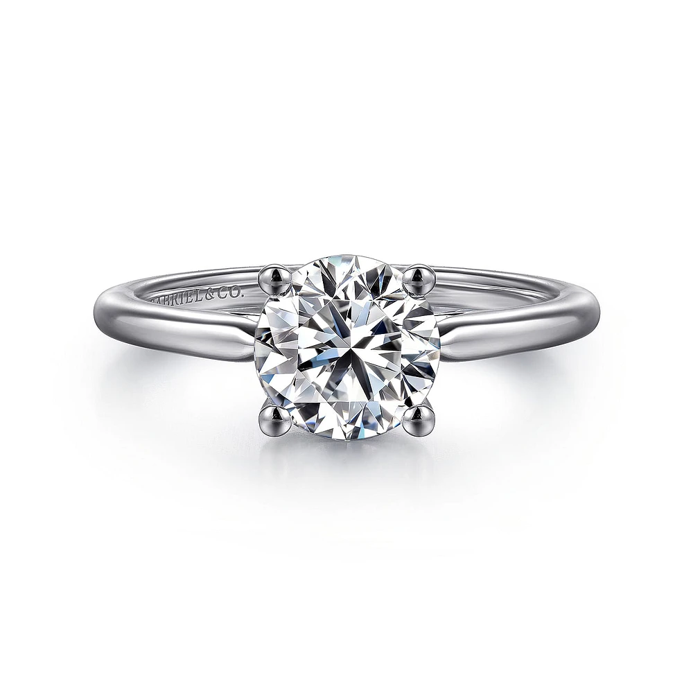 Gabriel & Co 7.4 Engagement Ring 14K White Gold Contemporary ER16561R6W4JJJ