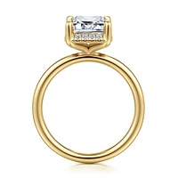 Gabriel & Co 9.5X7 Engagement Ring 14K Yellow Gold Contemporary ER16565E12Y44JJ