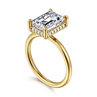 Gabriel & Co 9.5X7 Engagement Ring 14K Yellow Gold Contemporary ER16565E12Y44JJ