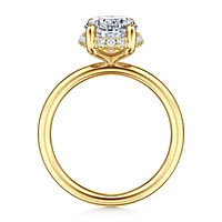 Gabriel & Co 11.5X7.5 Engagement Ring 14K Yellow Gold Contemporary ER16565O12Y44JJ