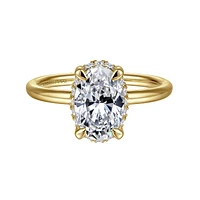 Gabriel & Co 9X6 Engagement Ring 14K Yellow Gold Contemporary ER16565O6Y44JJ