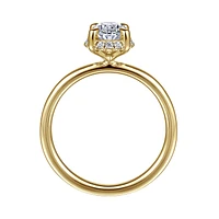 Gabriel & Co 9X6 Engagement Ring 14K Yellow Gold Contemporary ER16565O6Y44JJ
