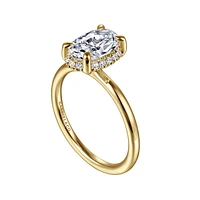 Gabriel & Co 9X6 Engagement Ring 14K Yellow Gold Contemporary ER16565O6Y44JJ