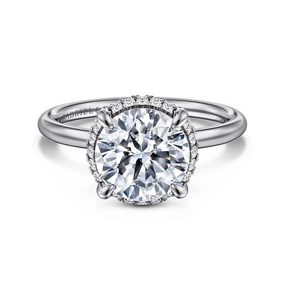 Gabriel & Co 8.5 Engagement Ring 14K White Gold Contemporary ER16565R10W44JJ