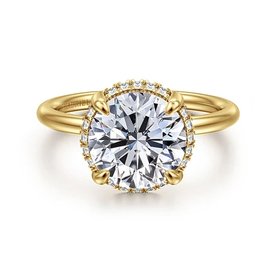 Gabriel & Co 9 Engagement Ring 14K Yellow Gold Contemporary ER16565R12Y44JJ