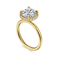 Gabriel & Co 9 Engagement Ring 14K Yellow Gold Contemporary ER16565R12Y44JJ