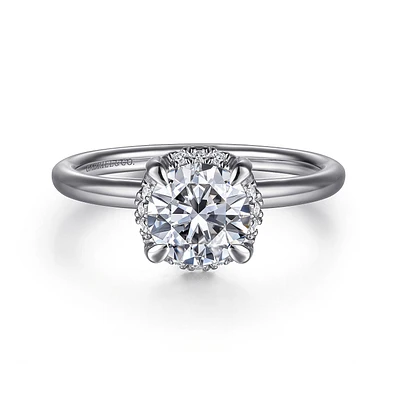 Gabriel & Co 6.5 Engagement Ring 14K White Gold Contemporary ER16565R4W44JJ