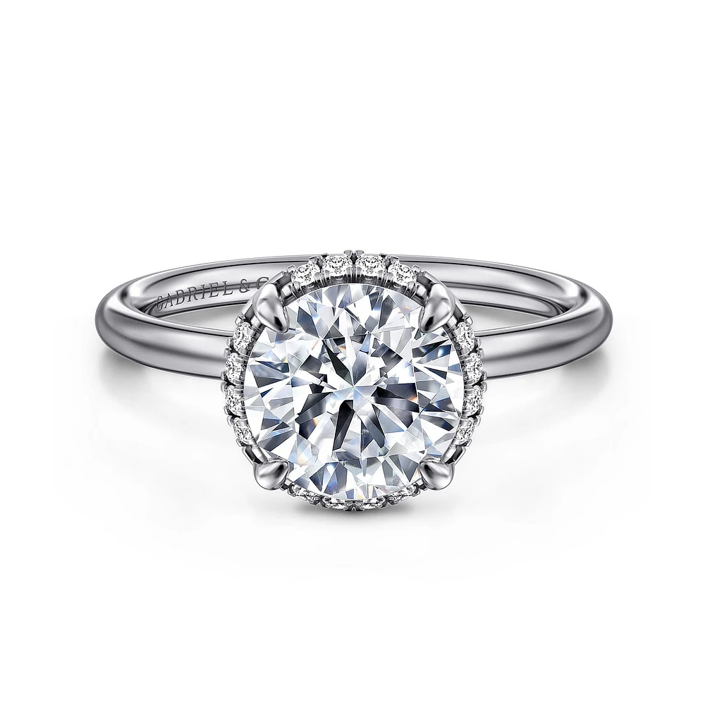 Gabriel & Co 8 Engagement Ring 14K White Gold Contemporary ER16565R8W44JJ