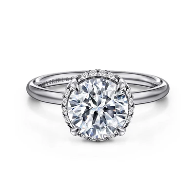 Gabriel & Co 8 Engagement Ring 14K White Gold Contemporary ER16565R8W44JJ