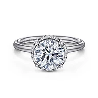 Gabriel & Co 8 Engagement Ring 14K White Gold Contemporary ER16565R8W44JJ