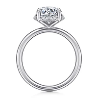 Gabriel & Co 8 Engagement Ring 14K White Gold Contemporary ER16565R8W44JJ