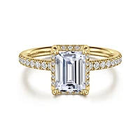 Gabriel & Co 7.5X5.5 Engagement Ring 14K Yellow Gold Contemporary ER16566E6Y44JJ