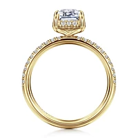 Gabriel & Co 7.5X5.5 Engagement Ring 14K Yellow Gold Contemporary ER16566E6Y44JJ