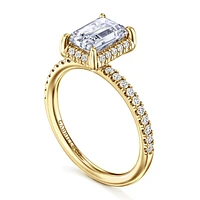 Gabriel & Co 7.5X5.5 Engagement Ring 14K Yellow Gold Contemporary ER16566E6Y44JJ