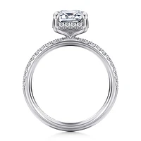 Gabriel & Co 8.5X6 Engagement Ring 14K White Gold Contemporary ER16566E8W44JJ
