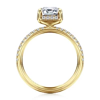 Gabriel & Co 8.5X6 Engagement Ring 14K Yellow Gold Contemporary ER16566E8Y44JJ