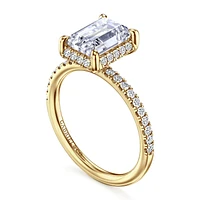 Gabriel & Co 8.5X6 Engagement Ring 14K Yellow Gold Contemporary ER16566E8Y44JJ