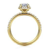 Gabriel & Co 9X6 Engagement Ring 14K Yellow Gold Contemporary ER16566O6Y44JJ