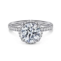 Gabriel & Co 8.5 Engagement Ring 14K White Gold Contemporary ER16566R10W44JJ