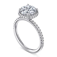 Gabriel & Co 8.5 Engagement Ring 14K White Gold Contemporary ER16566R10W44JJ