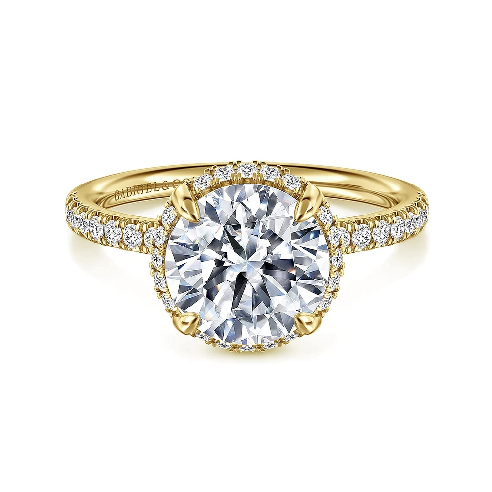 Gabriel & Co 8.5 Engagement Ring 14K Yellow Gold Contemporary ER16566R10Y44JJ